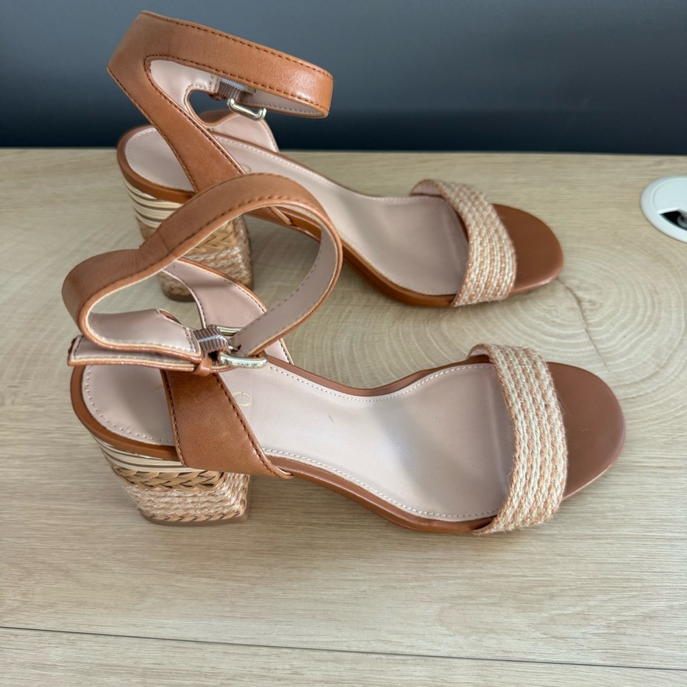 Also Brown Low block heel